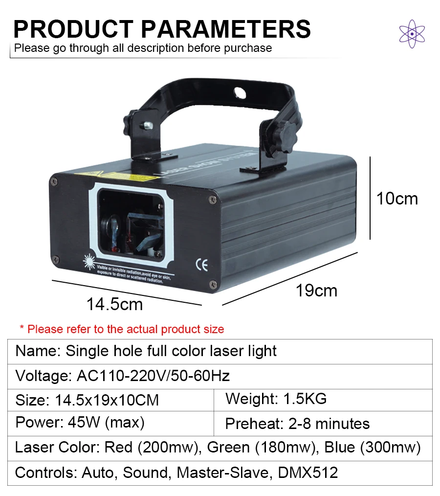 Feixe de Iluminação Quente Estroboscópica Fase Varredura Laser Música Efeito Luz Projetor Disco dj Casa Festa Scanner Iluminação Rgb Dmx Online shopping