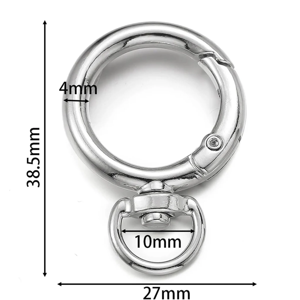 Versatile Metal Alloy O-Ring Key Hooks