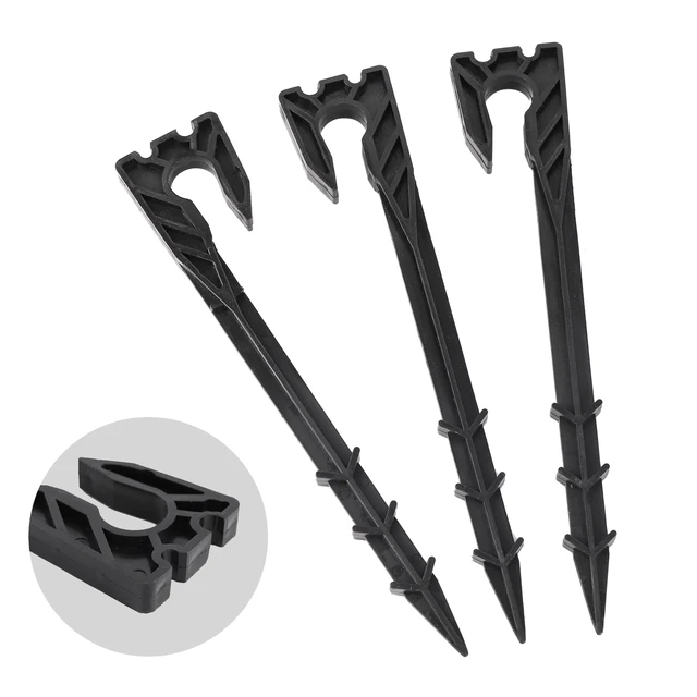 19 Cm -Es Tömlőállvány 3/5 Mm 4/7 16 Cső Tartó Kerti Üvegházhatású Öntöző Vízcső Őrölt Rúd Föld Köröm - Image 3