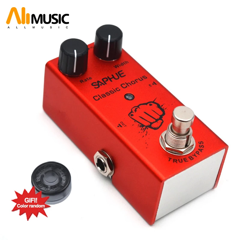 SAPHUE Electric Guitar Classic Chorus Pedal Rate/Width Knob Effect