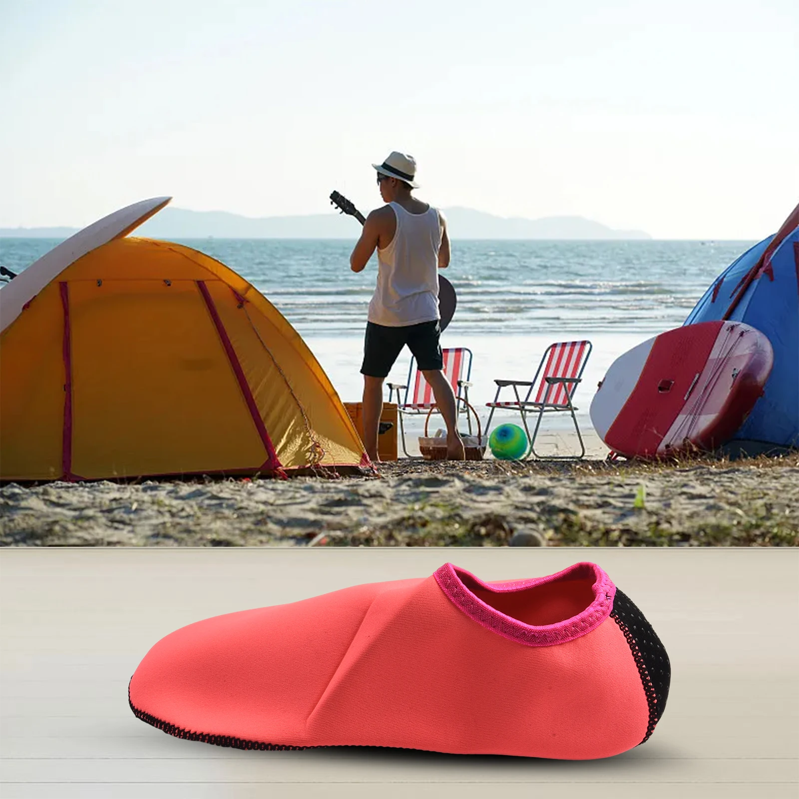 

Outdoor Water Swimming Shoes Aqua Beach Shoes Summer Outdoor Seaside Solid Color Sneaker Socks For Women Men Water Sports