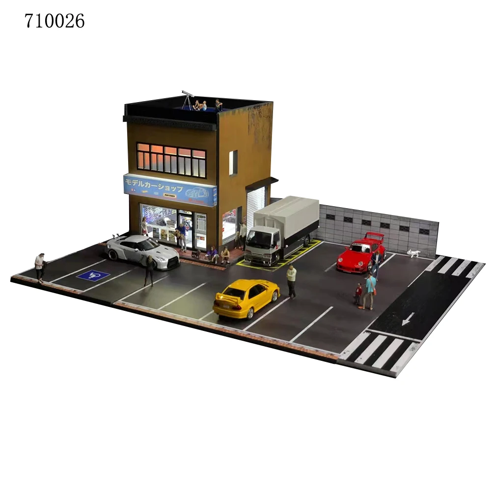 ☆ 1/64 Garage 1/64 garage factory warehouse repair house building diorama