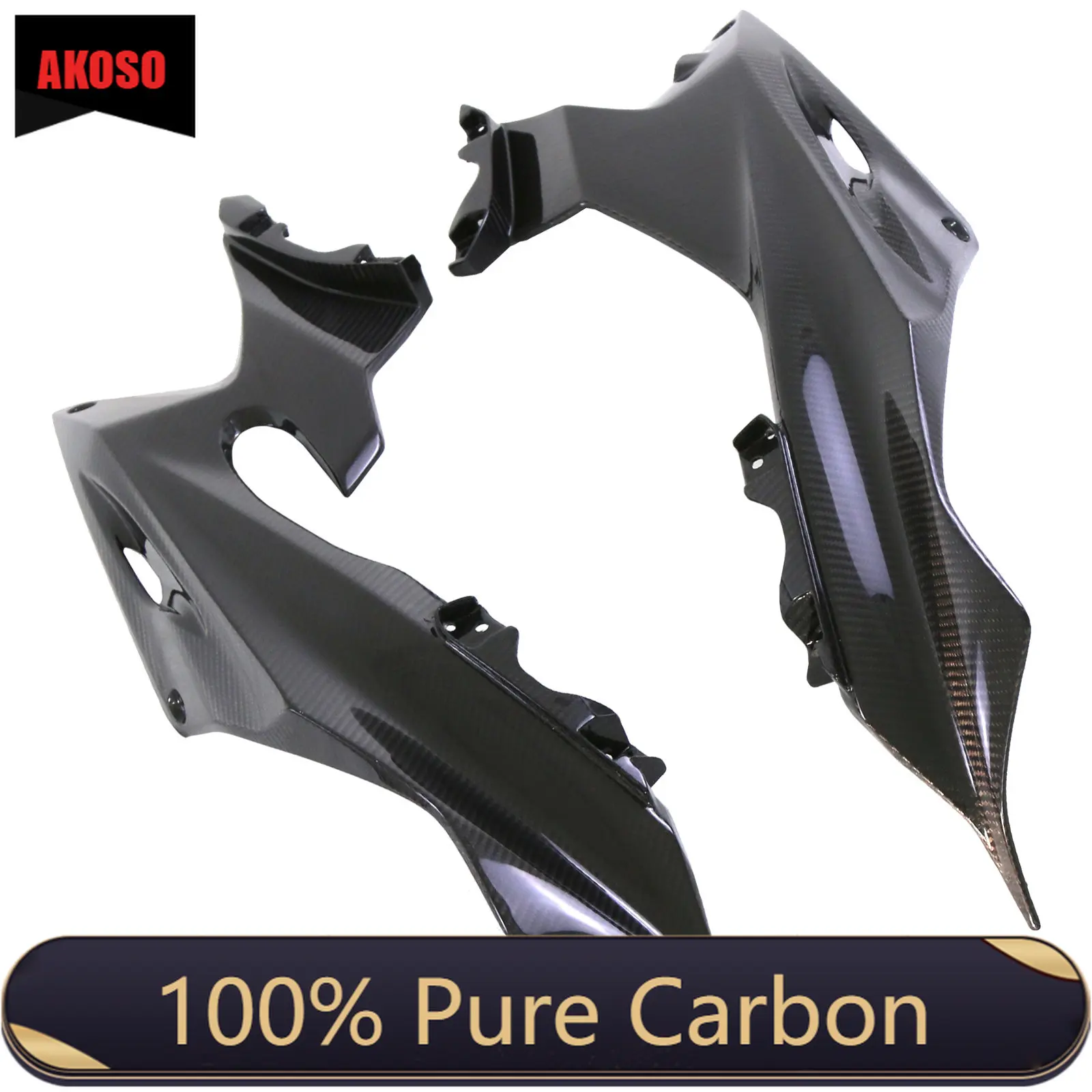 Carbon Fiber Rear Tail Side Fairings Panels For Yamaha R6 2017+