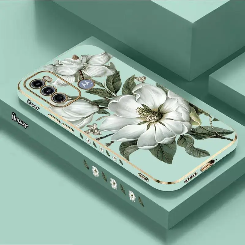Blooming Jasmine Luxury Plating Phone Case Cover