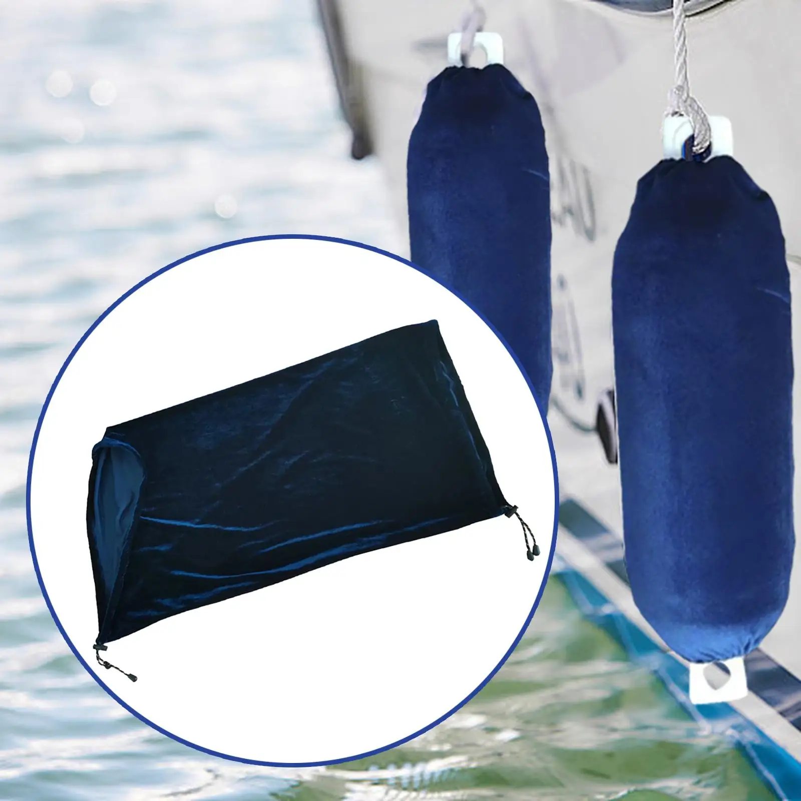 Boat Fender Cover Protective Blue Marine Bumper Cover for Yachts Boats