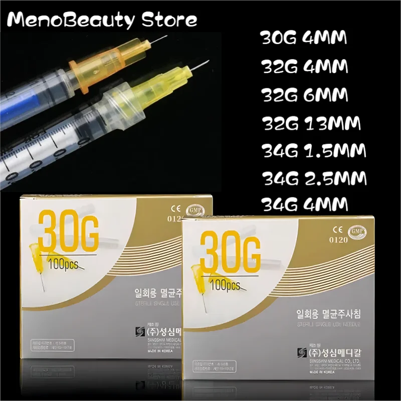 Hot Sale 30G 34G 1.5mm Hypodermic Need le Meso Disposable Painless Samll Need le For Facial Filler Tool