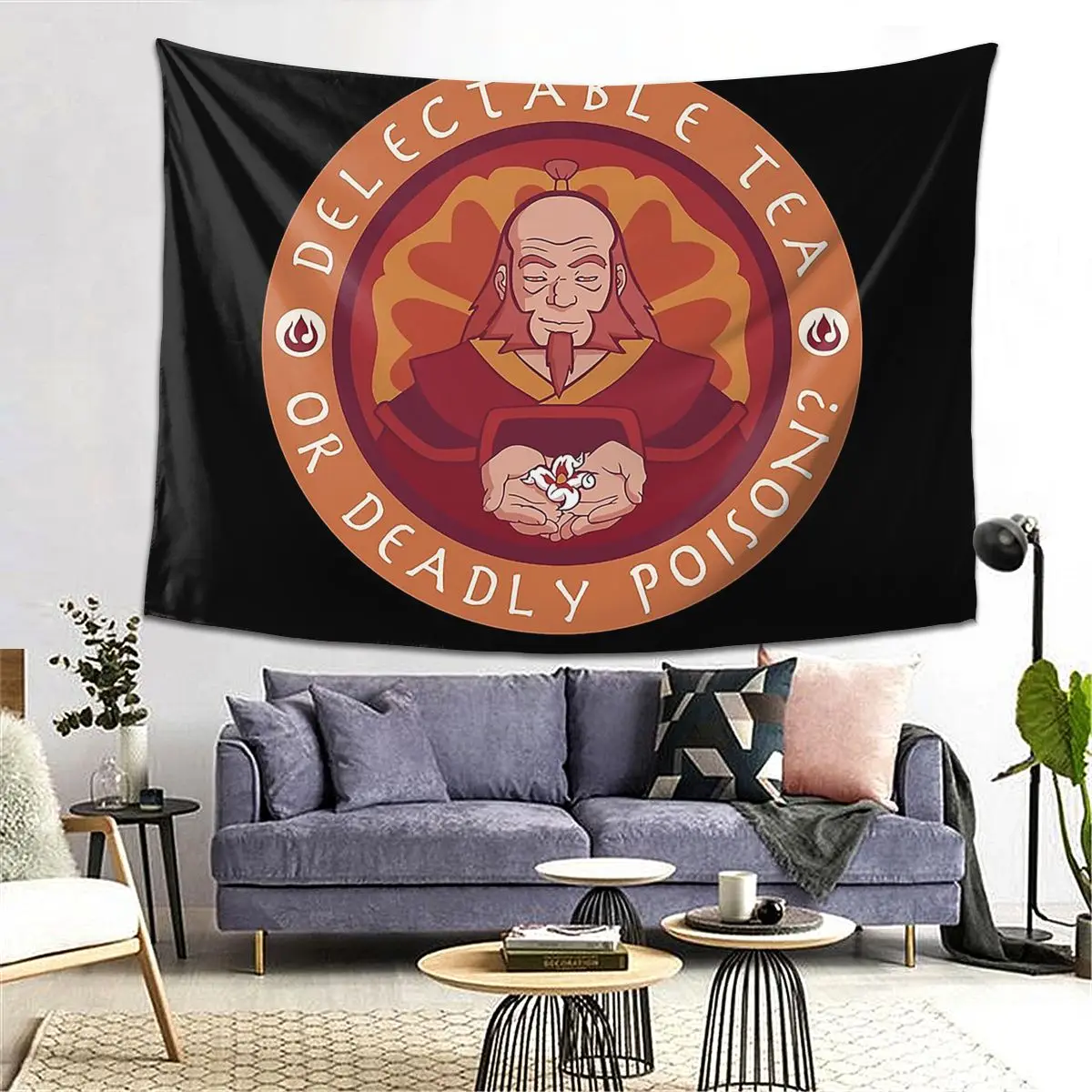 

Iroh's Teaching Tapestry Decoration Art Aesthetic Tapestries for Living Room Bedroom Decor Home Hippie Wall Cloth Wall Hanging