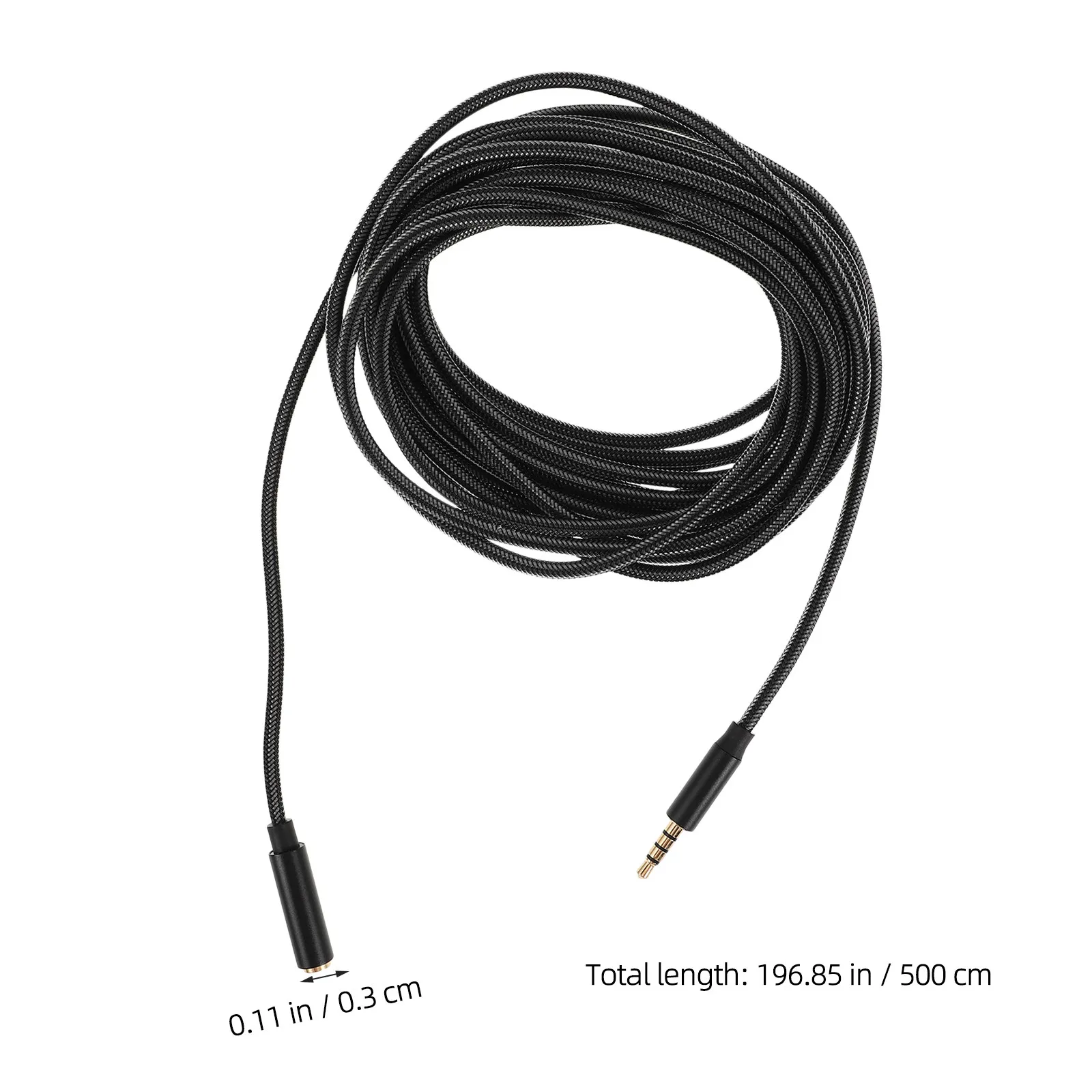 5M 3.5mm 헤드폰 연장 케이블 남성-여성 오디오 코드 연장기 헤드셋 스피커 PC 노트북 스튜디오용 내마모성