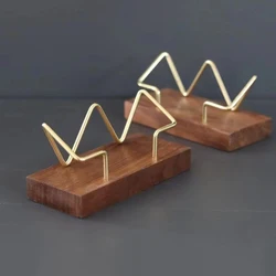 Wooden Business Card Display and Organizer (A4  Black walnut)