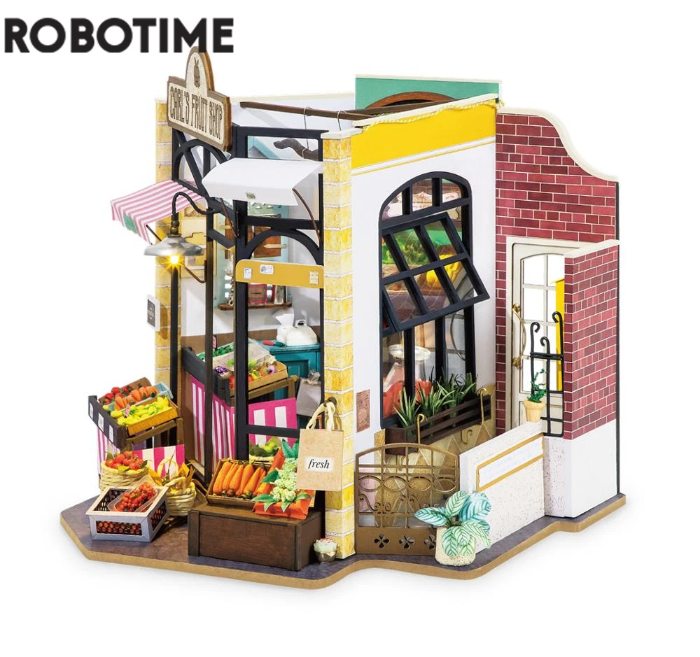 Robotime Diy ドールハウス ドールハウスキット 子供 家具 木製 ミニチュア