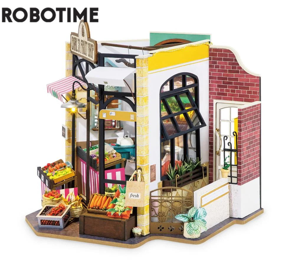 Robotime Rolife Diy Carl's Fruit Shop 