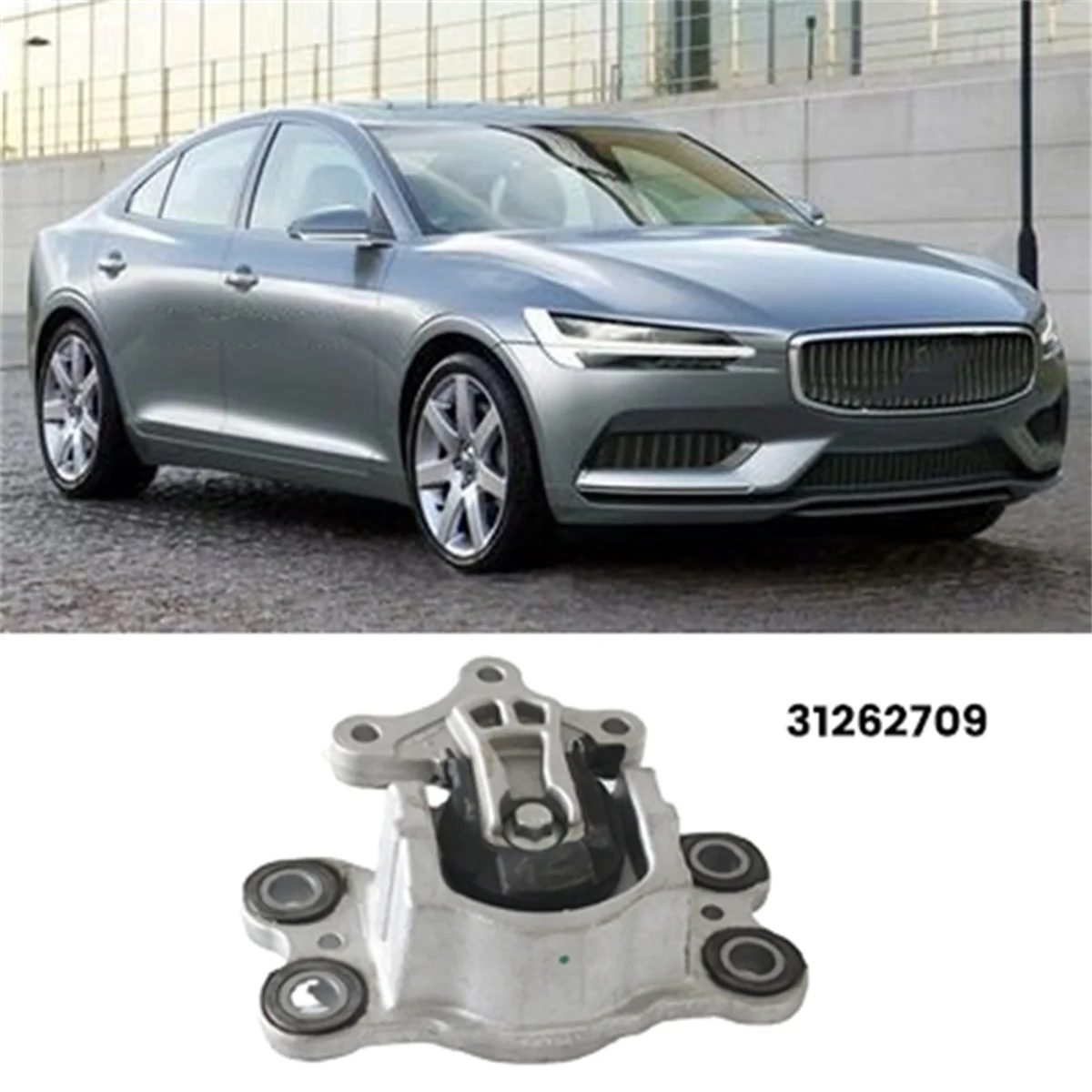 왼쪽 엔진 모터 마운트 브래킷 패드 31262709 31262710, S60 V60 S80 V70 XC60 2011-2018 엔진 풋 고무 지지대