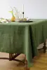 100% Pure Linen Tablecloth Natural Fabric for Kitchen Dining Room Party Holiday Tabletop Decoration Solid Color Table Cover 6