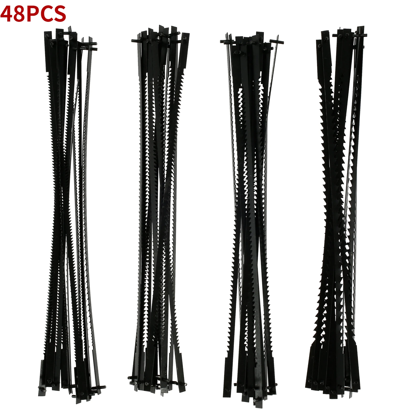 48PcsScrollSawBladeSet5InchPinEndScrollSawBladesSK5Carbon