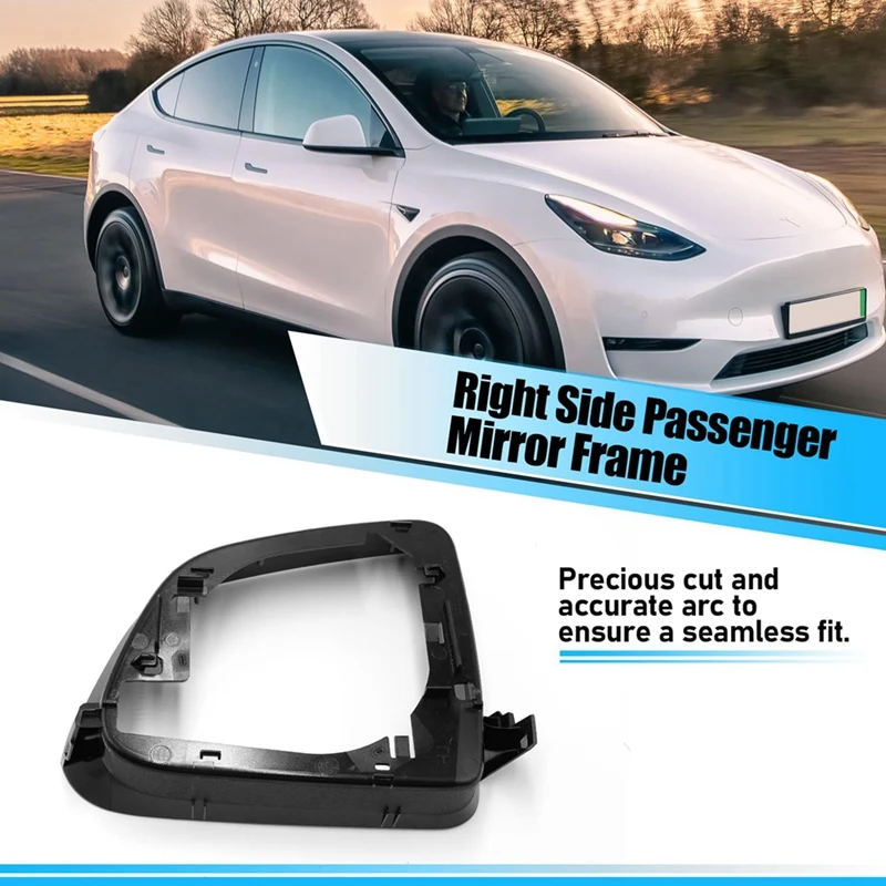For Tesla Model Y-Side Mirror Cover Lower Bottom Bracket Frame 801 801