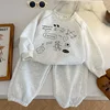Children's Sportswear Set 2024 Spring Autumn Casual Faionable Korean Sle Boys Girls Sweatirt Pants Two-Piece Suit