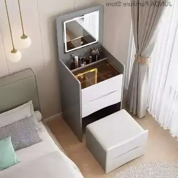 Makeup Modern Dressing Table Minimalist Storage Cabinet Foldable Dressers for Bedroom Drawers 가구 Coiffeuse Bedroom Furniture AA