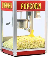 Theater Pop 4-Ounce Popper Popcorn Machine Side-hinged Aluminum Kettle Sturdy Cabinet Construction Built-in Warming Deck 1
