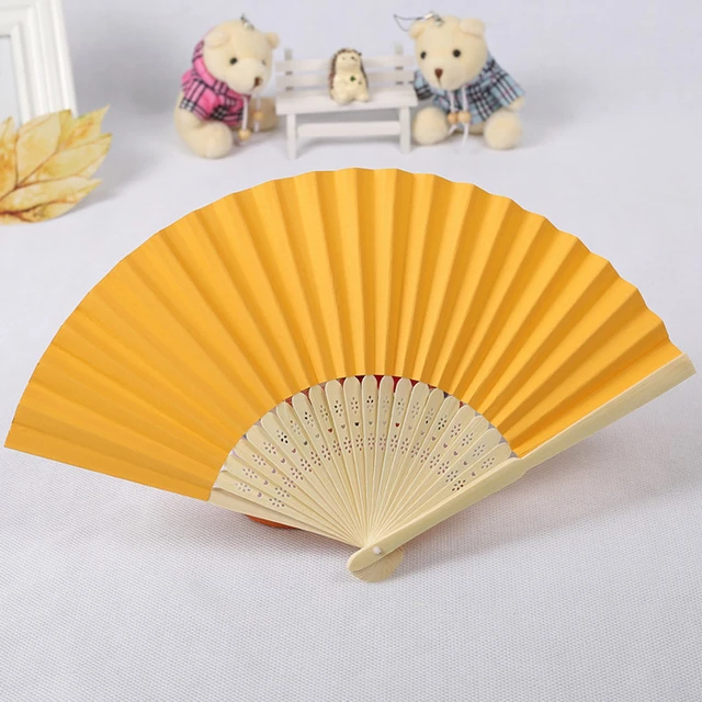 Chinese Folding Paper Hand Fans Traditional Classical Solid Color Diy  Folding Fans Decoration Tools Supplies Wedding Party Gifts - AliExpress