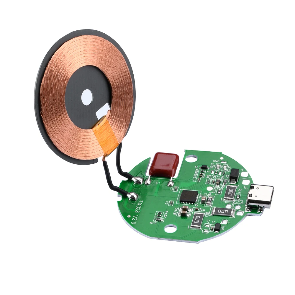 3W 7.5W 10W 15W 무선 충전 수신기 보드(코일 포함) 마이크로 USB 무선 충전 송신기 모듈 PCBA 회로 기판