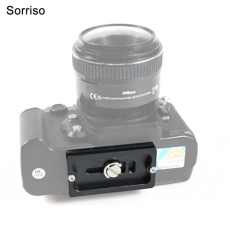 Universal Arca Swiss 38mm Metal Aluminum Alloy Dslr Camera Tripod Ball Head Quick Release Plate Clamp Mount Adapter for Gimbal