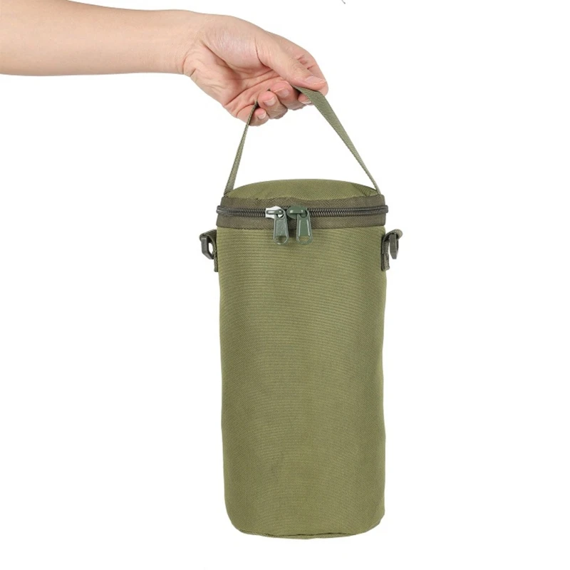 Multipurpose Nylon Water Bottle Storage Bag Cooking Gas Cylinder Cover Outdoor Camping Lantern Storage Protective Pouch 24BD storage bag gas tank storage bag camping storage bag water bottle bag gas cylinder cover