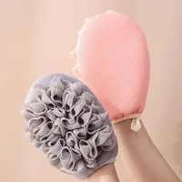 1pc Double Sides Portable Bath Gloves Body Scrubber Shower Exfoliating Sponge Body Cleaning Brush Massage Mesh Bathing Tool 2