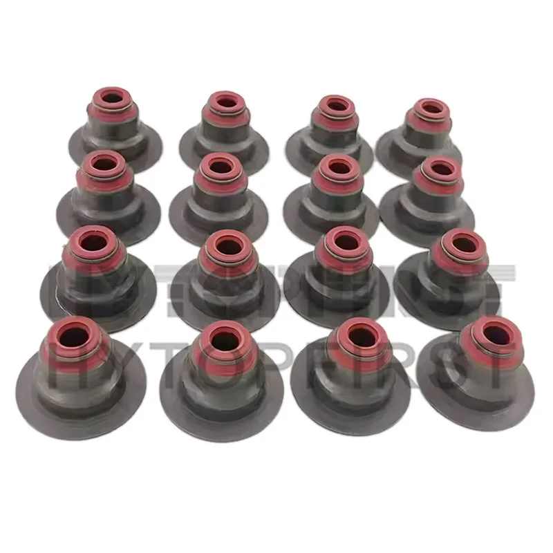 16PCS/SET Valve Stem Oil Seal 90537241 71739347 642501 For Buick New Lacrosse 2.4L Opel Vauxhall Chevrolet SIZE 5.5*9.5*16mm