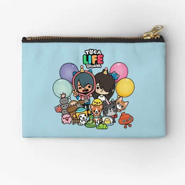 

Toca Boca World Zipper Pouches Underwear Pocket Cosmetic Bag Women Storage Pure Money Socks Coin Small Panties Wallet Key Men