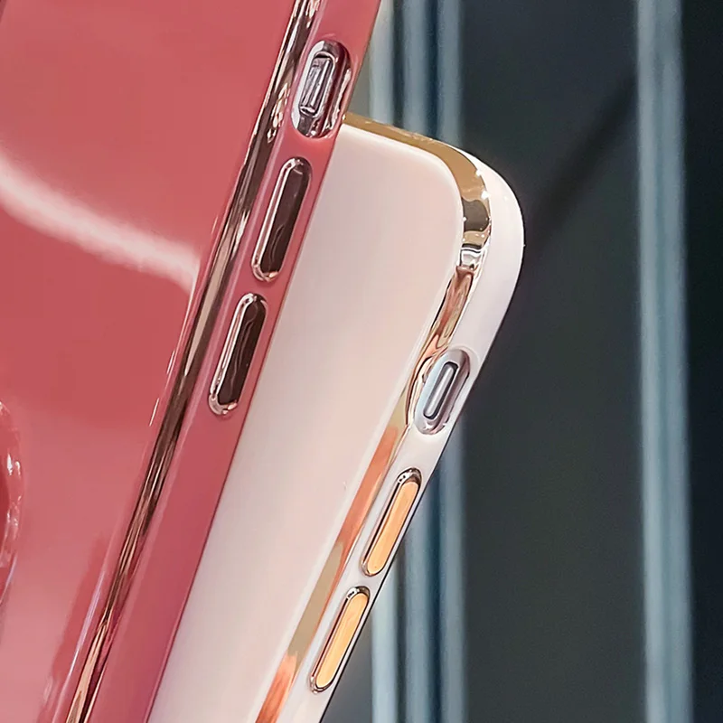 Diamonds Finger Ring Holde Stativ Fodral Fo Samsung Galaxy S24Ulta S23 S21 FE S22Plus S10 S20 S8 S9 Plating Backet_voghion.com