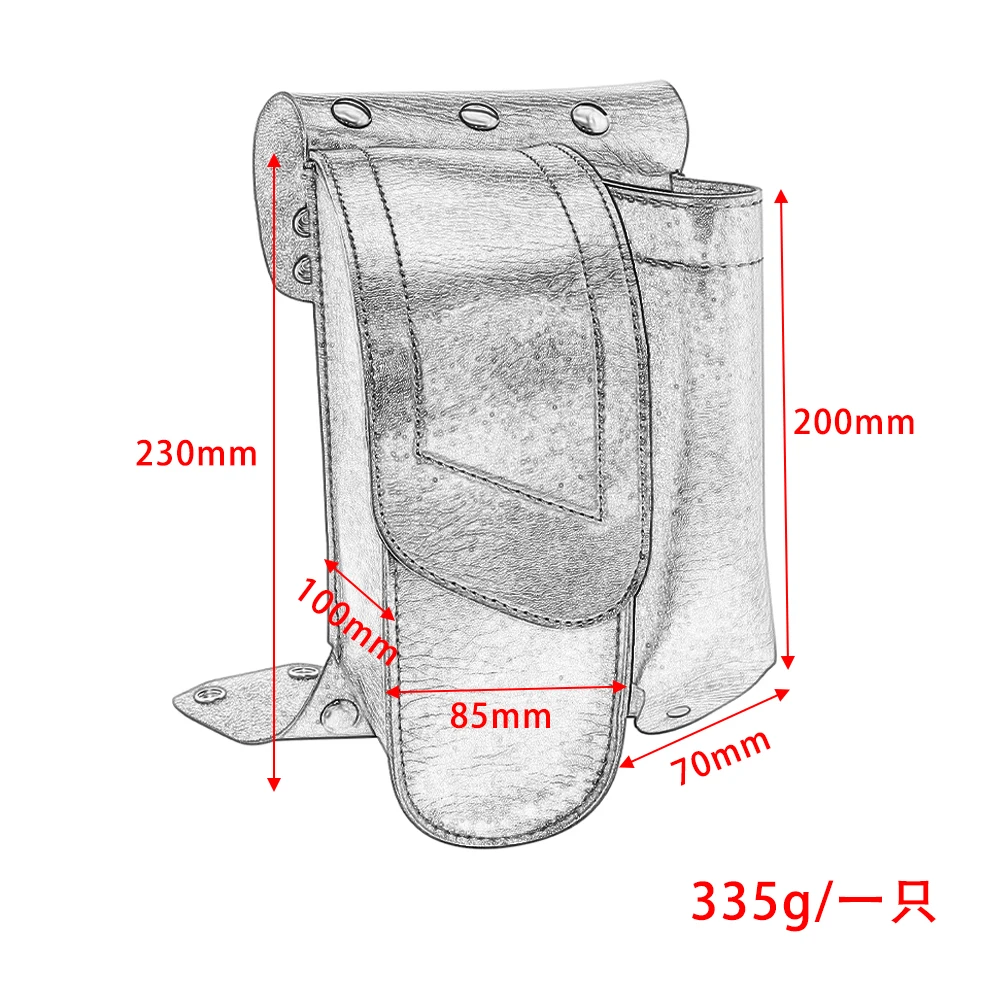 Motorcycle Saddlebag Guard Bag Water Bottle Holder For Harley Touring Road King Street Electra Glide FLHR FLTR FLHT Black