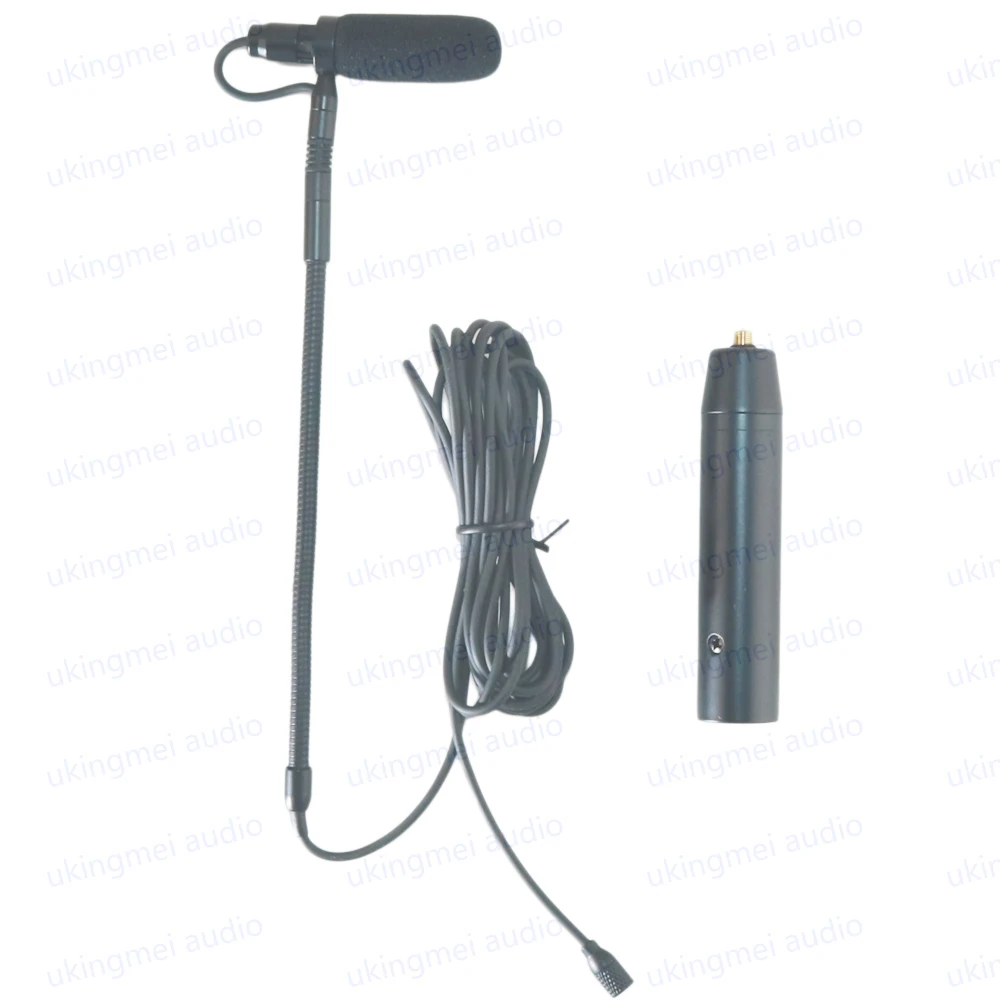 Supercardioid Musical Instrument Microphone with Clips for Cello Violin Guitar Flute Piano Saxophone Suitable Wireless Transmitt