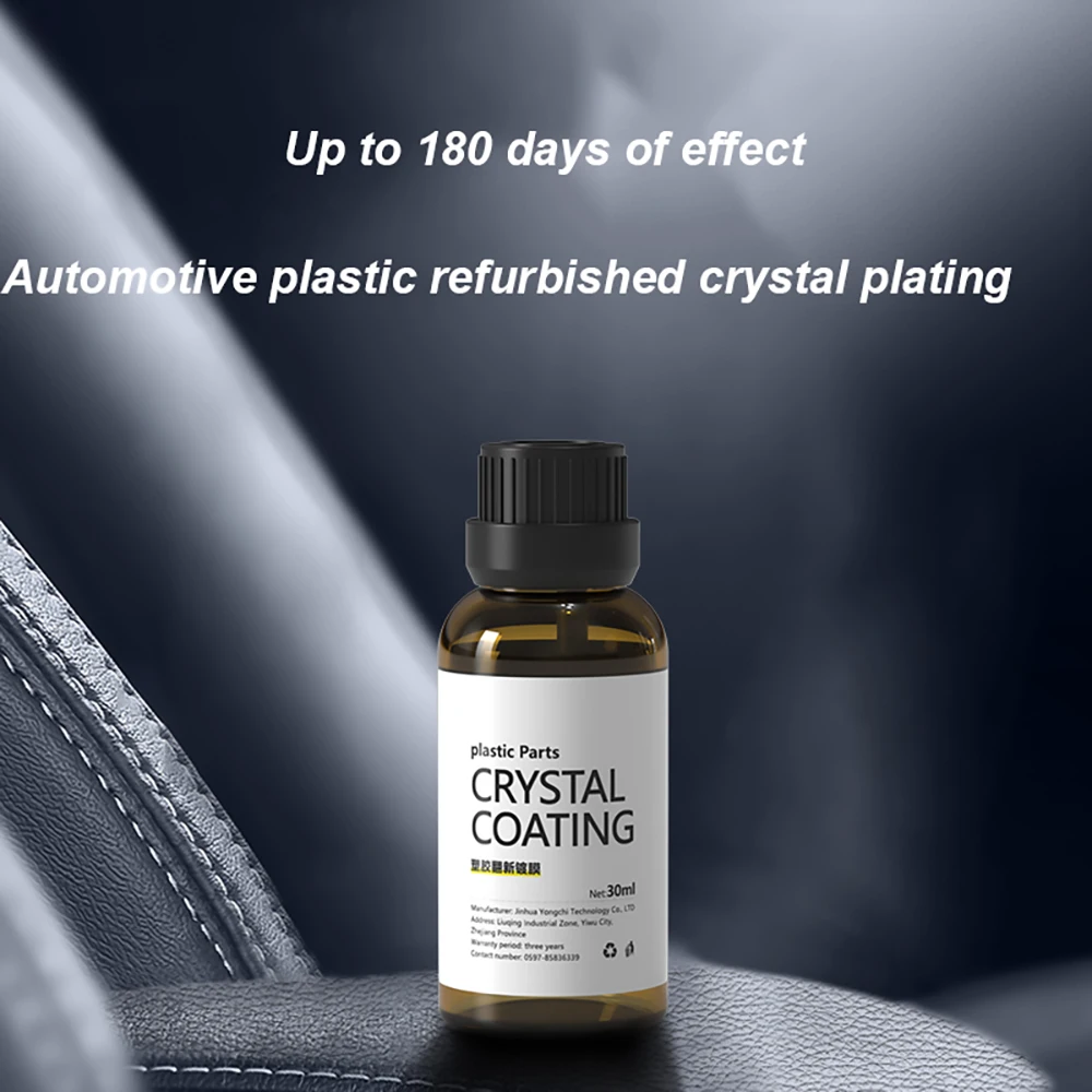 30ml Plastic Parts Retreading Agent Wax Instrument Panel Auto Interior Car Plastic Renovated Coating Interior Renovation Coating