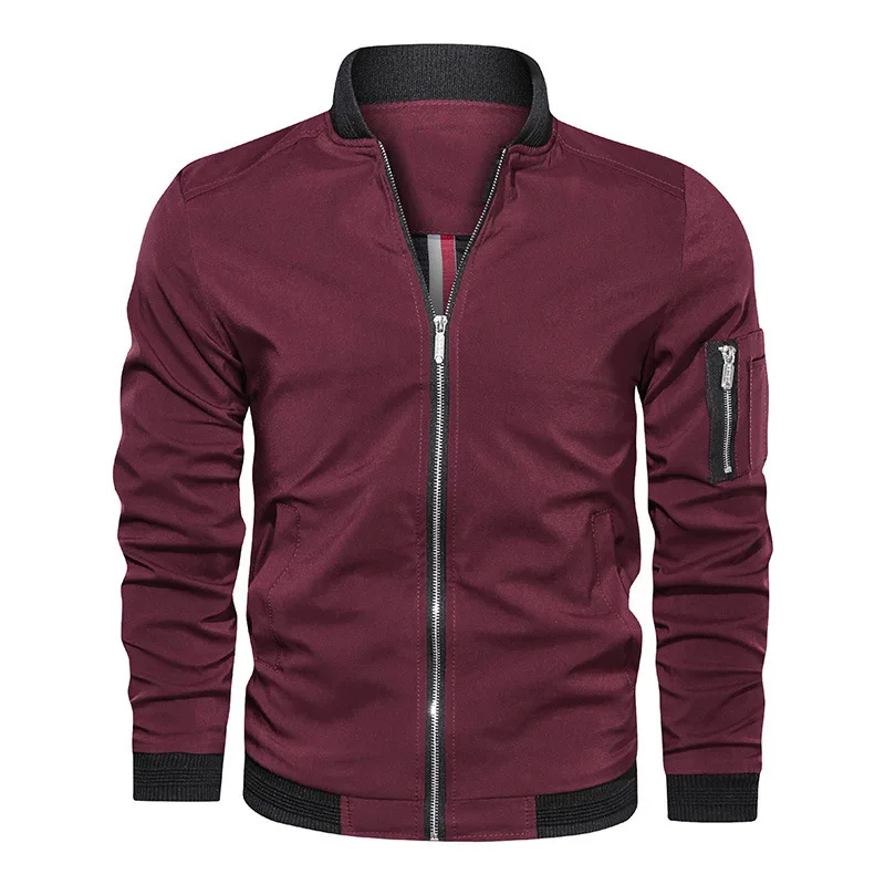 

Men's coat spring autumn loose fat autumn and winter casual baseball jacket