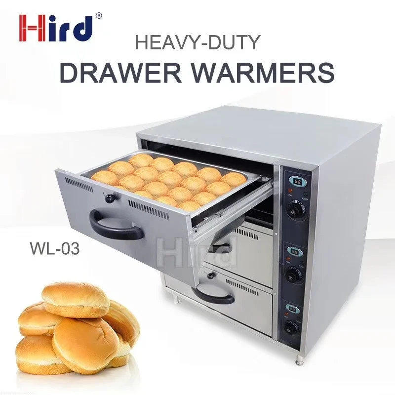 Commercial 2/3-Layer Drawer Food Warming Drawers,Kitchen Drawer Food Warmer