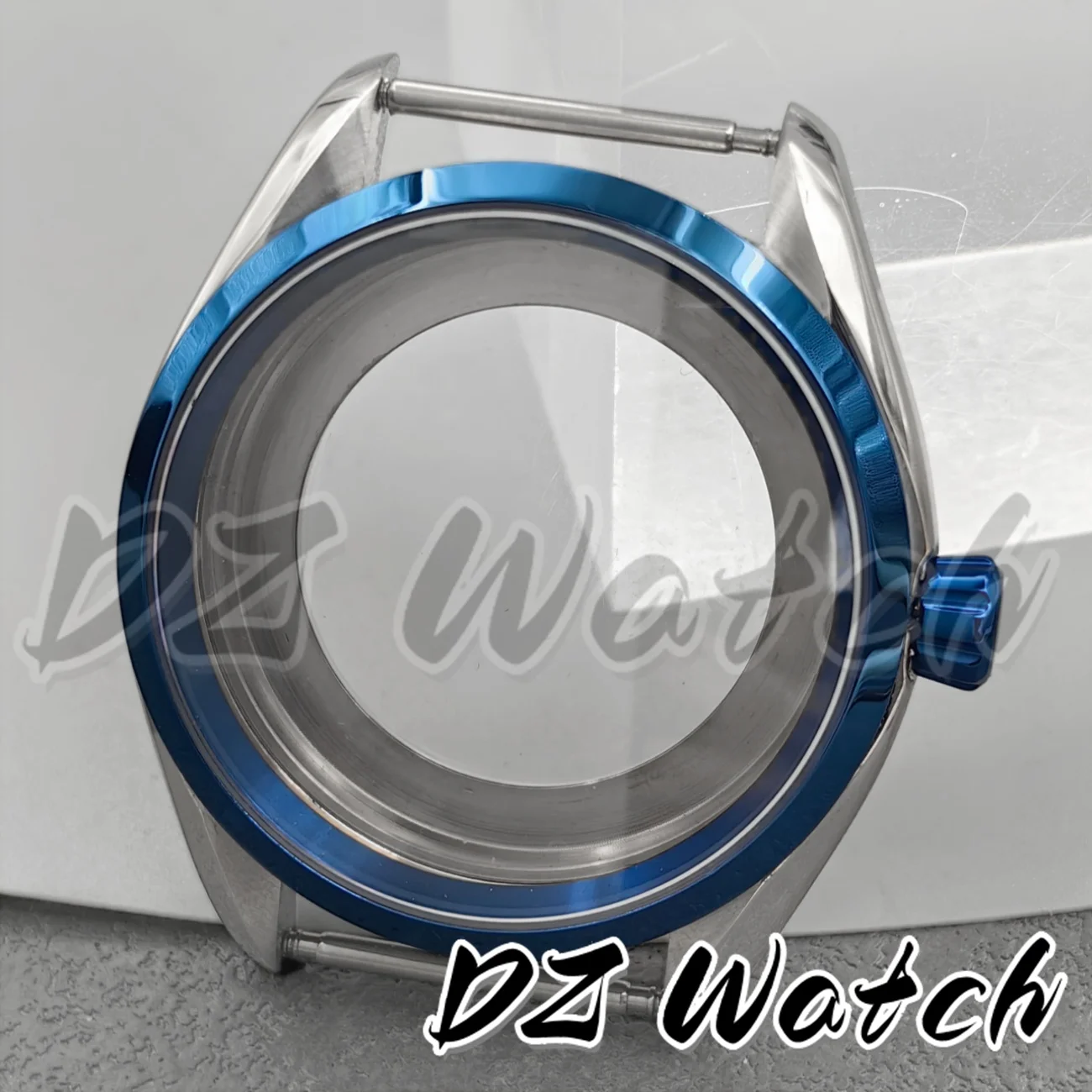 Elegant 40MM PVD Bronze/Rose Gold Sapphire Crystal Watch Case with 33.5mm Watch Dial and Accessories