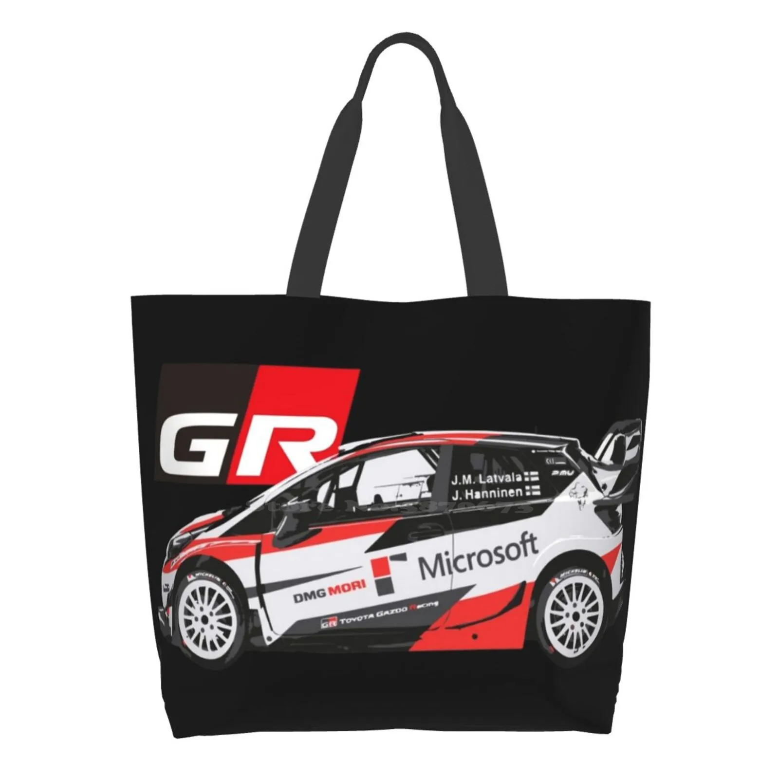 Wrc Gr Yaris - Gazoo Racing Borsa Casual Tote Bag Riutilizzabile Grande Capacità Sti Wrx Wrx Sti Sportscar Evo Rally Impreza