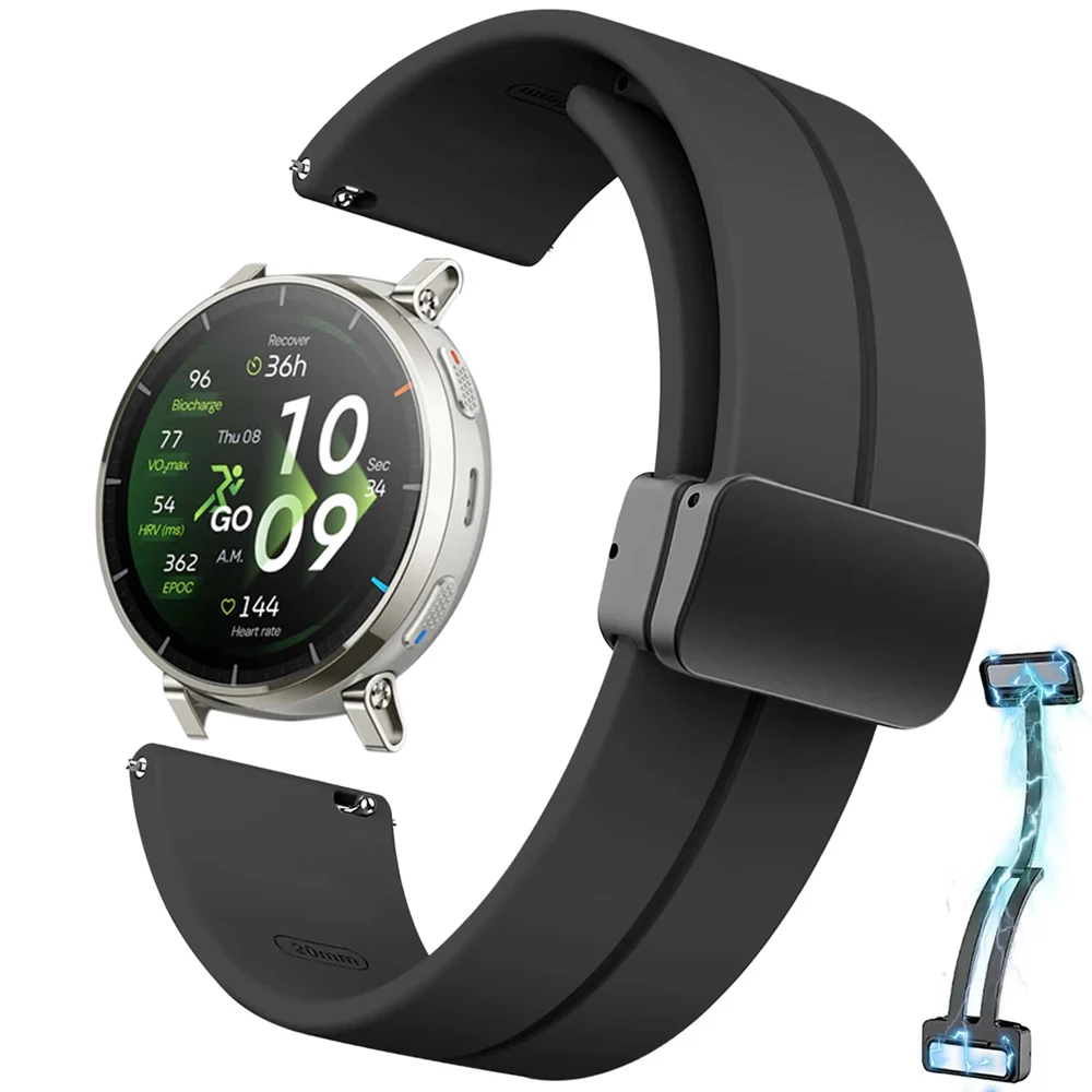 Versatile Silicone Strap with Magnetic Buckle (Multiple Sizes Available)
