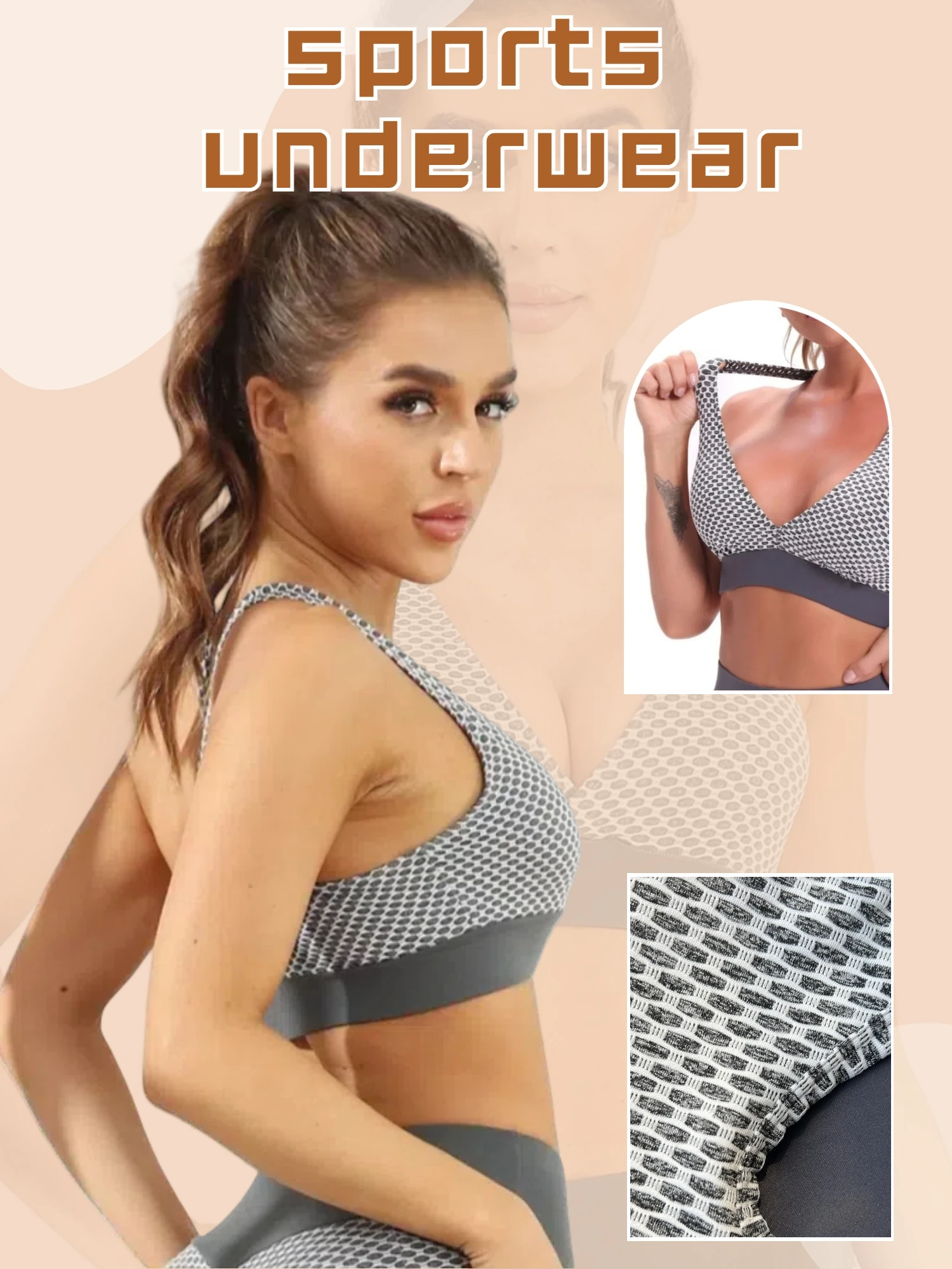 Saashi Womens One Shoulder Push Up Sports Bra Shockproof Breathable Yoga Gym Running Fitness Vest