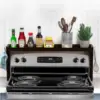 Stove Top Shelf, Kitchen Over Shelf for Stove, Stove Spice Rack for Top,  Kitchen Spice Organizer 1