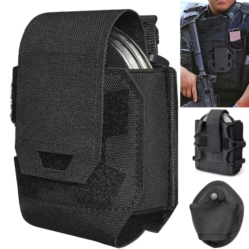 Shackles Holder tactical handcuffs Handcuffs Molle Pouch Shackles Case Universal Holster Quick Release Standard Cuffs for Vest