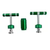 1pc Non-slip silicone Double Head Tobacco Press Grinder Aluminum Spice Hand Crusher, Manual Compressor, Garlic, Pepper, Salt 2