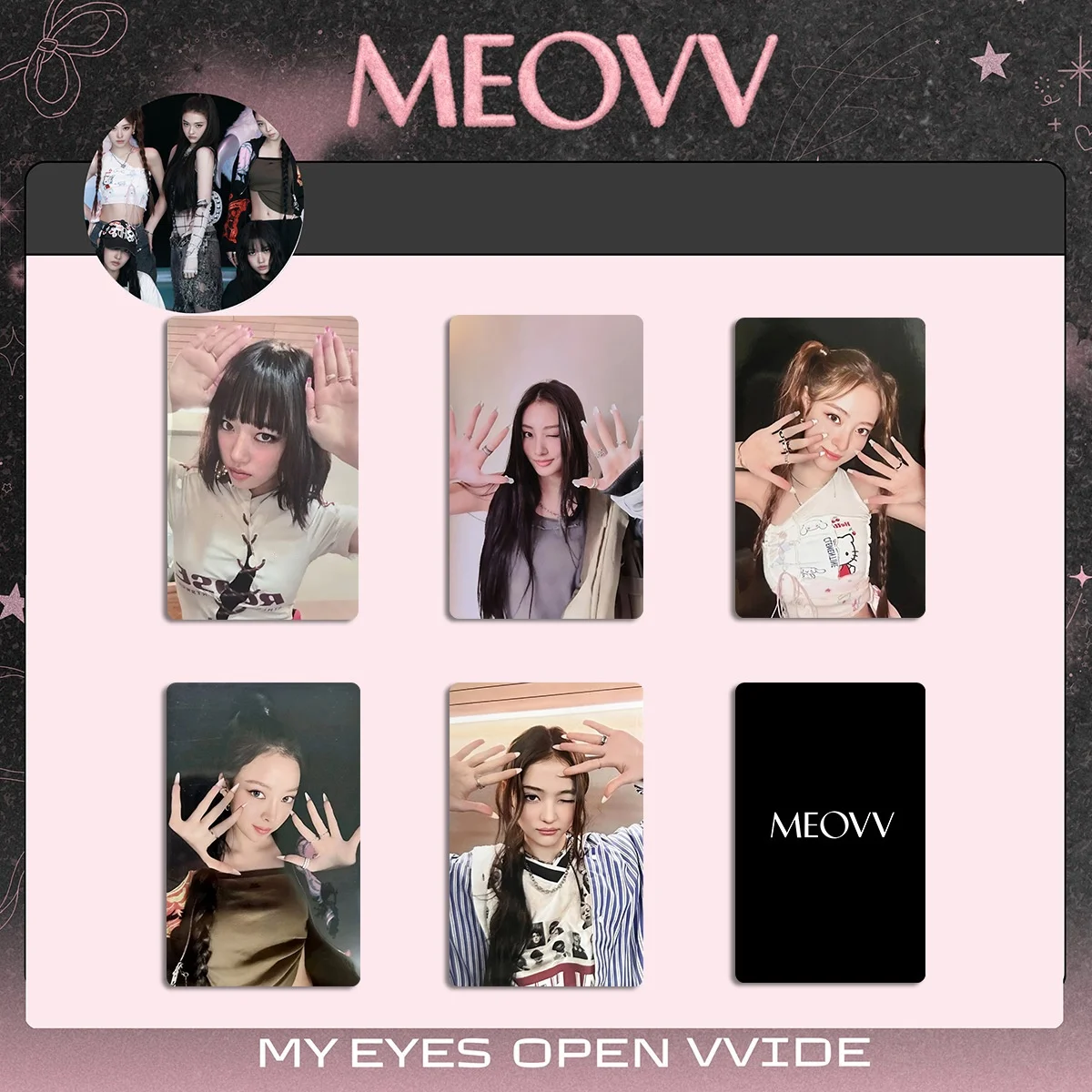 MEOVV MY EYES OPEN VVIDE 封入トレカ コンプ　アンナ MEOVV - My Eyes Open VVIDE [MEOVV Ver] – Kpop Exchange