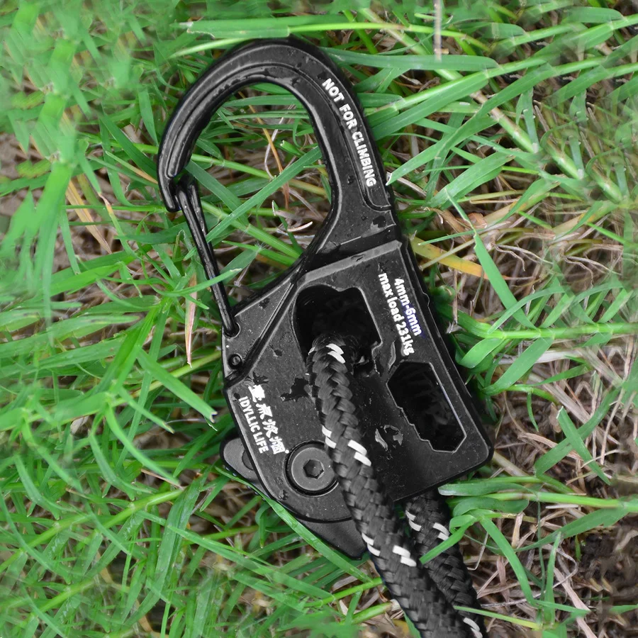 Robuster Zeltseilspanner aus Aluminiumlegierung – langlebiger, rostfreier, leichter Kabelversteller für sicheres Camping, Wandern und Outdoor – Detail 8