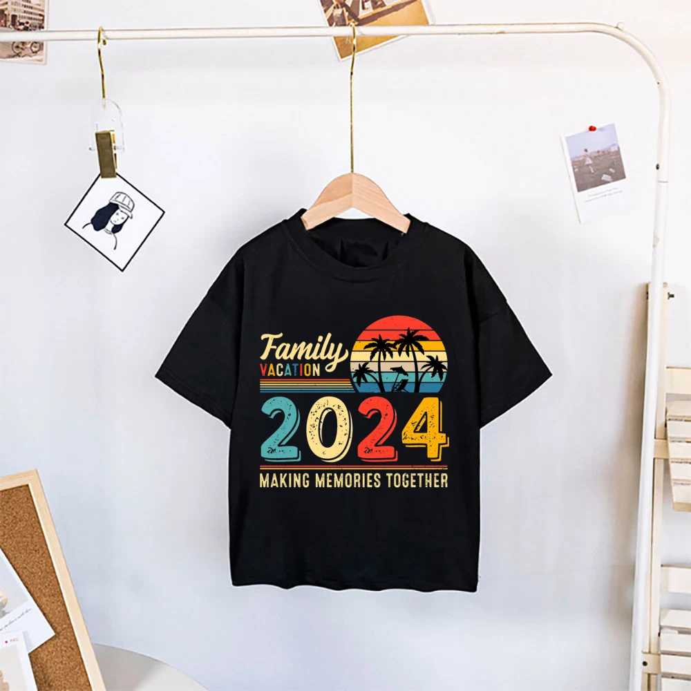 Family Vacation 2024 making memories together Matching shirt Adult Kids T-shirt Tops Baby Romper Travel Faimily Look outfit tees 5