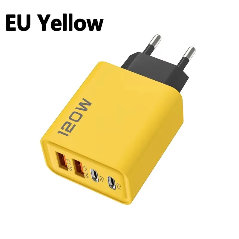 ตัวเลือกสินค้า เครื่องชาร์จ USB-C 4 พอร์ต 120W ชาร์จเร็ว PD+QC3.0