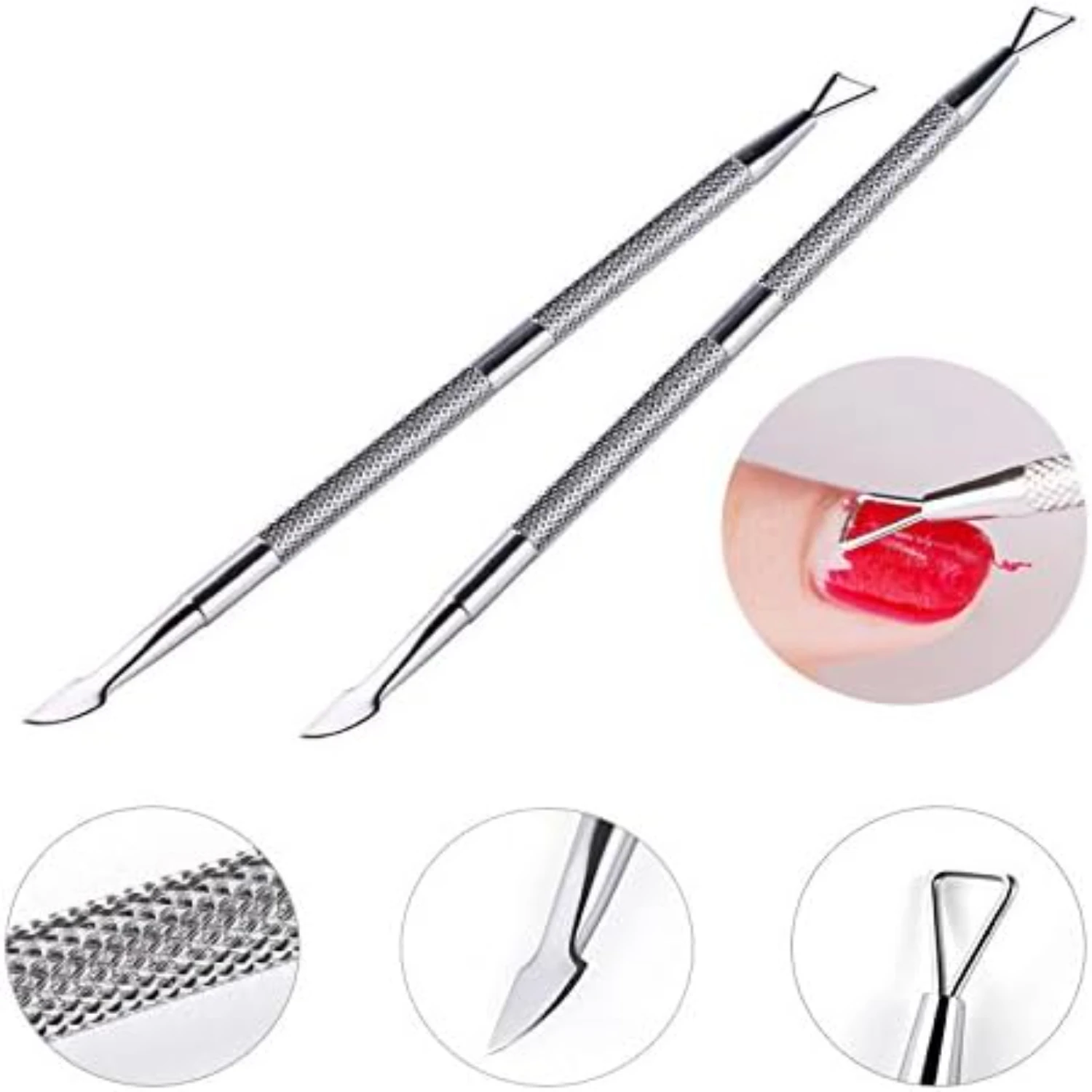 Ultimate Nail Care Kit-High-Quality Professional Gel Polish Remover Set with Precision Stainless Steel Triangle Shaped Cuticle