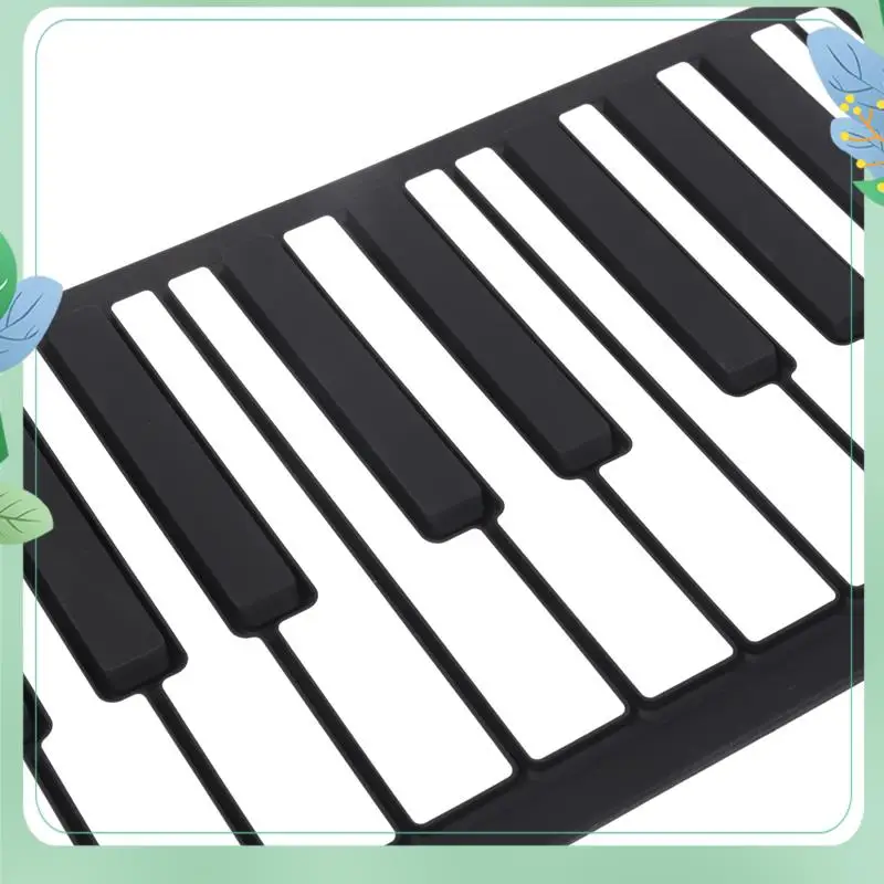 SYDS Portable Keyboard Piano Roll Up 88 Keys Electronic Keyboard Flexible Silicone With Rechargeable Battery For Kid Gift