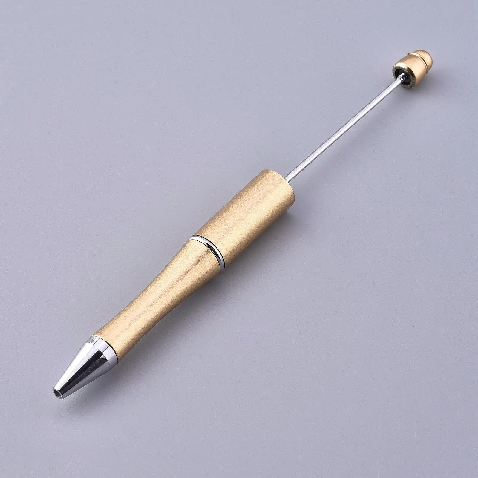 8Pcs Gold Beaded Ballpoint Pen Pens Gift for Writing Beadable Pens Beadable Pen DIY Gift for Student Office Supplies 3