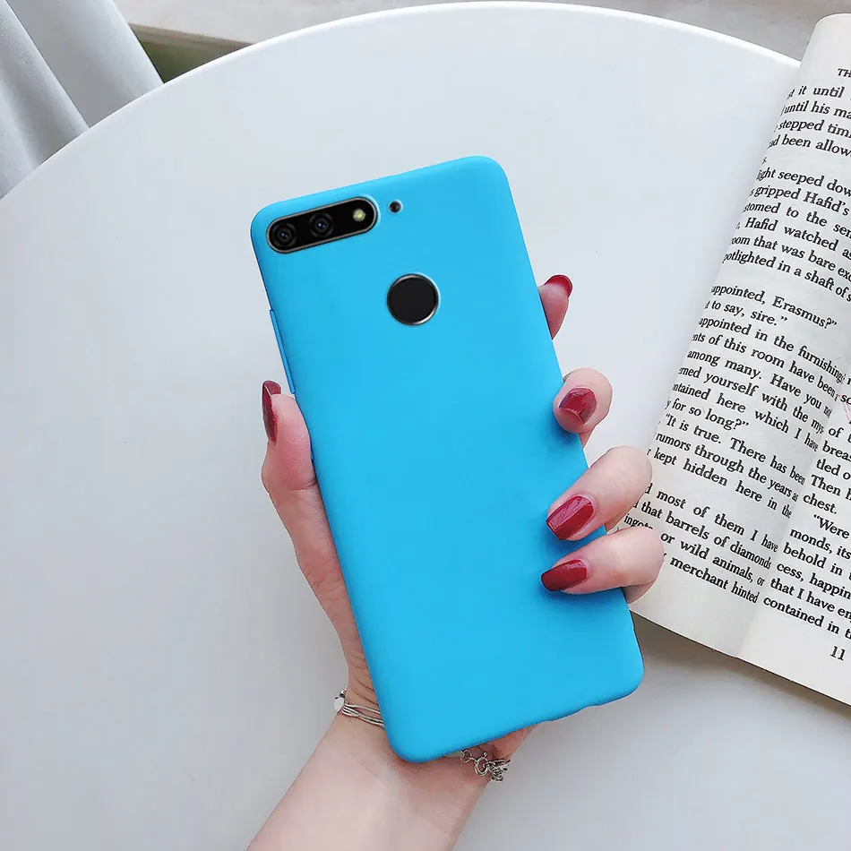 Enhanced Pure Color Soft Silicon Phone Case